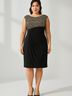 Connected Apparel Black Cocktail Dress Size 14 - photo 2