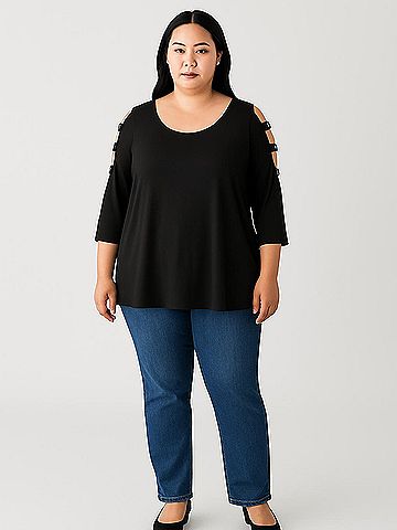Corvia 3/4 Sleeve Top (view 2)