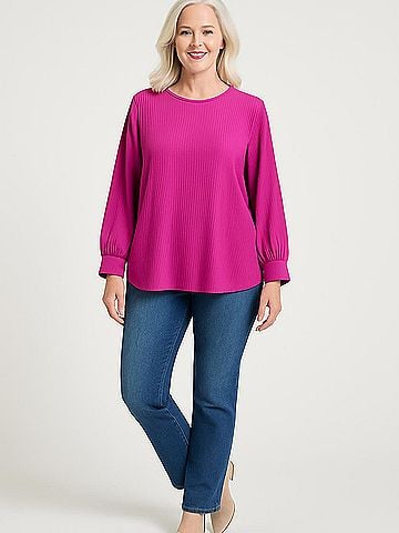 Adrianna Papell 3/4 Sleeve Blouse (view 2)