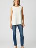 Lafayette 148 New York Ivory Sleeveless Blouse Size 4 - photo 2