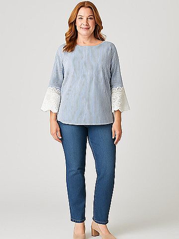 Liz Claiborne Career 3/4 Sleeve Blouse (view 2)
