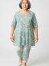 LOGO by Lori Goldstein Gray Casual Dress Size 1X - photo 2