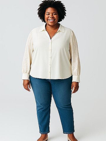 Soft Surroundings 3/4 Sleeve Blouse (view 2)