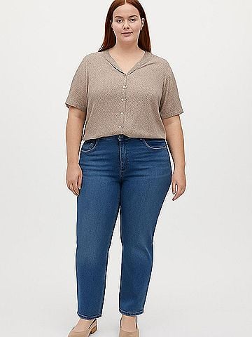 Adrianna Papell Short Sleeve Blouse (view 2)
