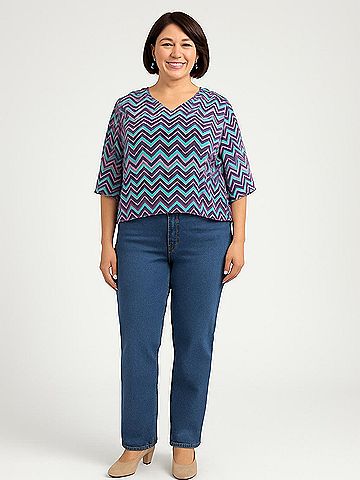 Pinky 3/4 Sleeve Blouse (view 2)