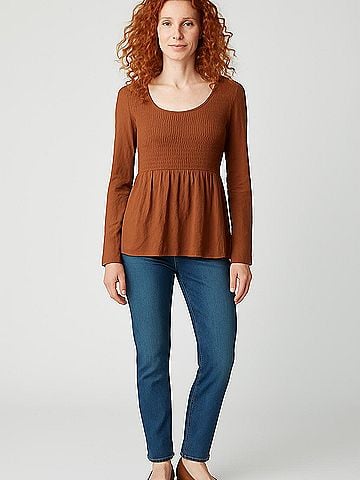 American Eagle Outfitters Long Sleeve Blouse (view 2)
