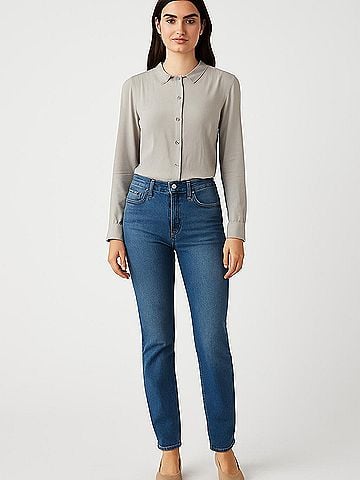 Equipment Long Sleeve Blouse (view 2)