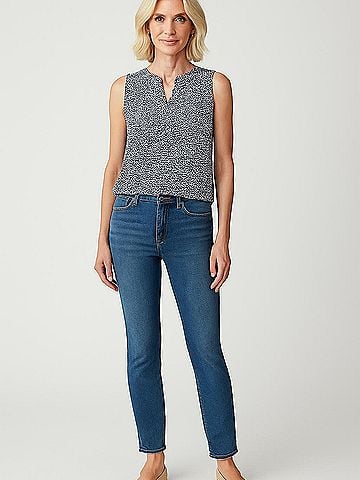Anne Carson Sleeveless Blouse (view 2)