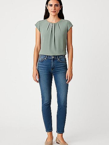 Unbranded Short Sleeve Blouse (view 2)