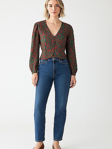 Lost + Wander Long Sleeve Blouse (view 2)