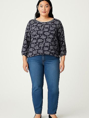 Mix by 41 Hawthorn 3/4 Sleeve Blouse (view 2)