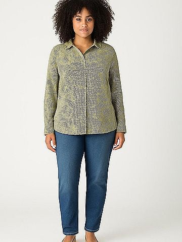 Equipment 3/4 Sleeve Button-Down Shirt (view 2)