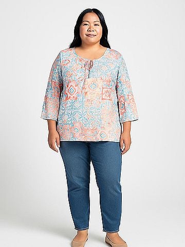 Ruby Rd. 3/4 Sleeve Blouse (view 2)