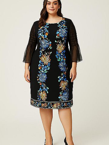JM Collection Cocktail Dress (view 2)