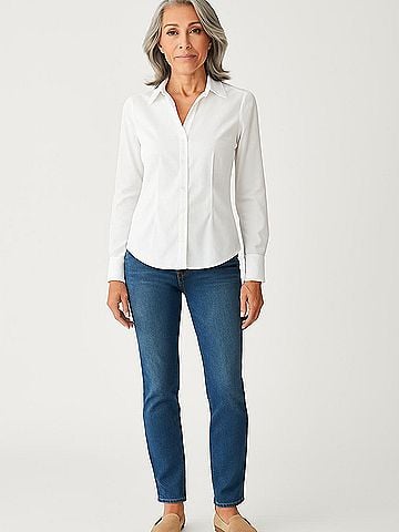 Express Design Studio Long Sleeve Blouse (view 2)