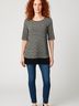 Clu + Willoughby Gray Black 3/4 Sleeve Top Size XS - photo 2