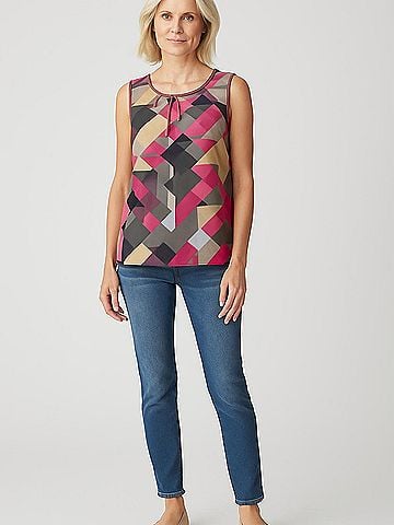 Anne Klein Sleeveless Blouse (view 2)