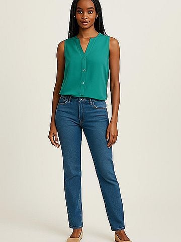 Adrianna Papell Sleeveless Blouse (view 2)