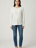 Lou & Grey Ivory Long Sleeve Top Size M - photo 2