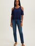 ASTR The Label Blue Short Sleeve Top Size S - photo 2
