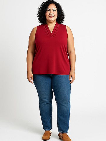 Anne Klein Sleeveless Blouse (view 2)