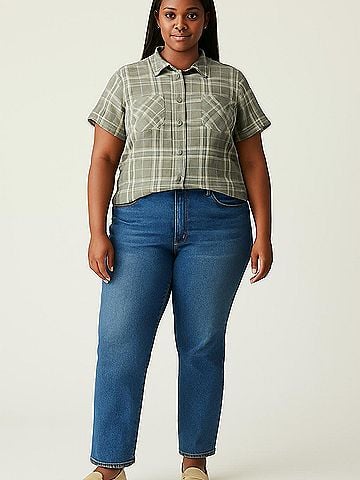 Cj Banks Short Sleeve Button-Down Shirt (view 2)