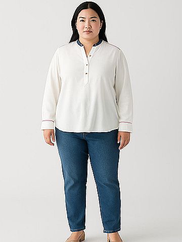 Rag & Bone Long Sleeve Silk Top (view 2)