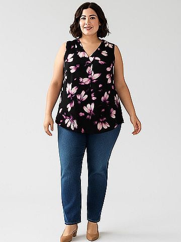 Anne Klein Sleeveless Blouse (view 2)