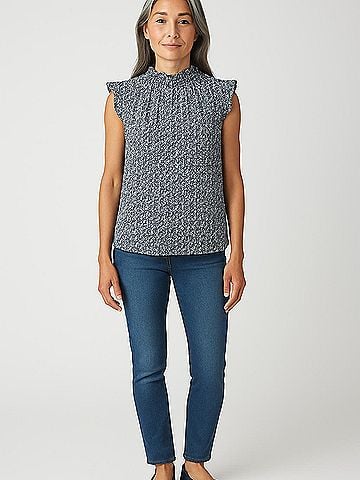 Adrianna Papell Sleeveless Blouse (view 2)