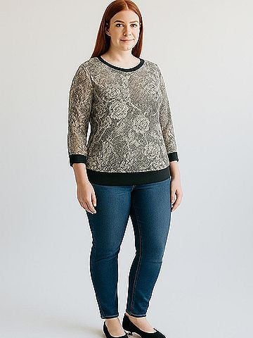 Studio Y 3/4 Sleeve Top (view 2)
