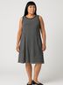 ATM Stripes Gray Casual Dress Size L - photo 2