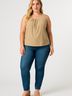 Jones Studio Tan Sleeveless Blouse Size L - photo 2