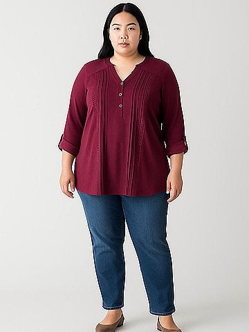 DressBarn 3/4 Sleeve Blouse (view 2)