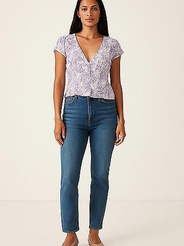 Lovestitch Short Sleeve Blouse (view 2)