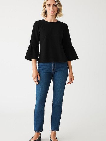 J. McLaughlin 3/4 Sleeve Top (view 2)