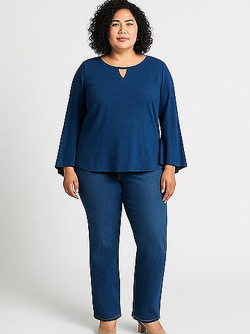 Crown & Ivy 3/4 Sleeve Top (view 2)