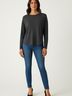 Ann Taylor Gray Long Sleeve Top Size M - photo 2