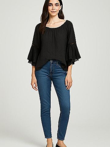Elan 3/4 Sleeve Blouse (view 2)