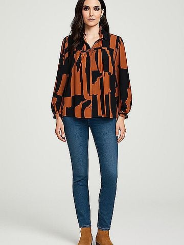 Crosby by Mollie Burch Long Sleeve Blouse (view 2)