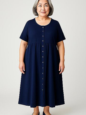 Woman Within Casual Dress (view 2)
