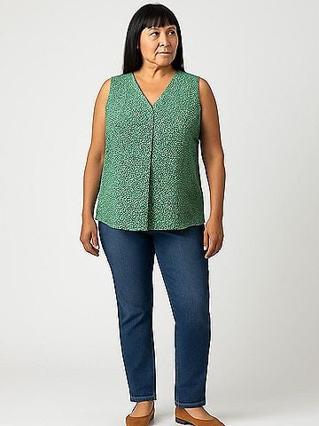 Anne Klein Sleeveless Blouse (view 2)