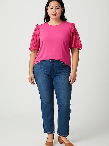 Anne Klein Short Sleeve Top (view 2)