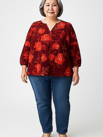 Sonoma Goods for Life 3/4 Sleeve Blouse (view 2)
