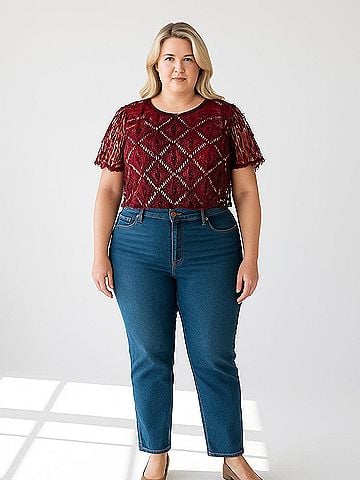 Allegra K Short Sleeve Top (view 2)