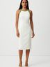 Black Halo Ivory Cocktail Dress Size 8 - photo 2