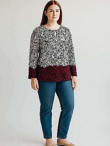 Liz Claiborne Career 3/4 Sleeve Blouse (view 2)