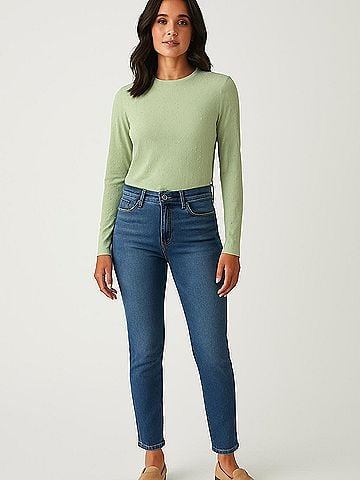 Scoop Long Sleeve Top (view 2)