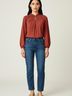 Evereve 100% Polyester Burgundy Long Sleeve Blouse Size XS - photo 2