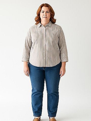 Faconnable 3/4 Sleeve Button-Down Shirt (view 2)