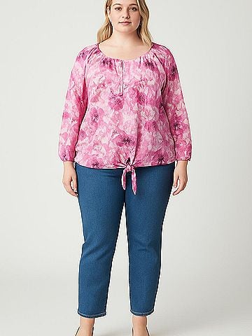 Allison Daley 3/4 Sleeve Blouse (view 2)